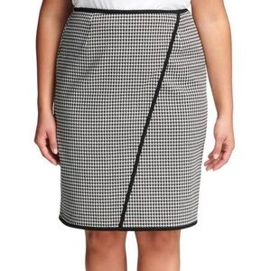 Calvin Klein Houndstooth Pencil Skirt Size 14 EUC